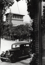 Pabellón Transatlántico de la Residencia de Estudiantes durante la Guerra Civil, periodo en el que albergó el Hospital de Carabineros.