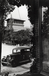 Pabellón Transatlántico de la Residencia de Estudiantes durante la Guerra Civil, periodo en el que albergó el Hospital de Carabineros.