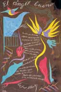 Rafael Alberti, El ángel bueno, 1947. Gouache sobre cartón, 48,5 x 32 cm. Galería Guillermo de Osma, Madrid.