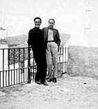 Emilio Prados y Luis Cernuda en Vélez -Málaga, Málaga, 21 de noviembre de 1934