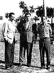Mariano Rodríguez,  José Lezama Lima y José Rodríguez Feo, años 50