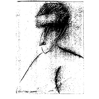Sin Título (Pancho Cossío) h.1921. Tinta sobre papel, 140x103 mm