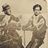 Concha Méndez, Vicente Aleixandre, Manuel Altolaguirre y personaje sin identificar en la Verbena de San Pedro, Madrid, 28 de junio de 1933.