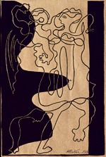 Manuel Ángeles Ortiz, Composición, 1927. Lápiz sobre papel, 18 x 24 cm