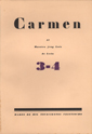 Portada de Carmen, números 3 y 4, Gijón, marzo de 1928. Residencia de Estudiantes, Madrid