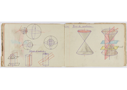 Cuaderno de geometría de Dionisio Fernández Fernández, alumno del Instituto-Escuela, 1926-1927