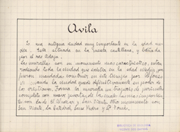 Cuaderno de la excursión escolar «Gredos» de Julio Gómez, alumno de Vicente Sos Baynat, junio de 1933