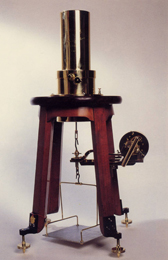 Cuarzo piezoeléctrico Pierre Curie, hacia 1900. Instrumento para medir la radiactividad. Perteneció al Instituto de Radiactividad de la Universidad Central