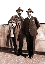 Juan Ramón Jiménez y Juan Guerrero Ruiz, Madrid, hacia 1930