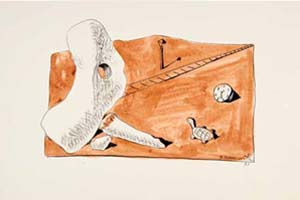 Sin ttulo [Tortuga, reloj y escultura], 1931