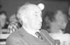 El poeta José Antonio Muñoz Rojas en la Residencia de Estudiantes en 2001.