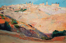 Joaquín Sorolla, Vista de Toledo, 1912. Óleo sobre lienzo, 70 x 103,5 cm