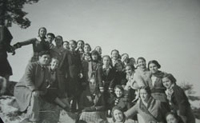 Manuel de Tern durante una excursin con un grupo de alumnos del Instituto-Escuela
a vila, 1934