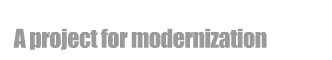 a project for modernization