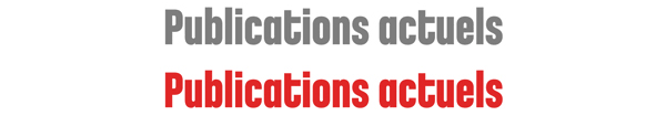 Publications actuels