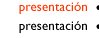 presentación