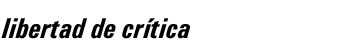 Libertad de crítica