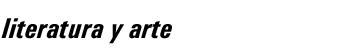 Literatura y arte